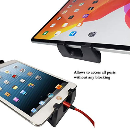IPad Tripod Mount Adapter 360 Degree Rotatable Universal Tablet Clamp Holder for iPad Pro 12.9 11 10.5, iPad Air Mini, Surface Tab, Galaxy Tab and 3.5 to 13.5in Phone Tablet, for Tripod, Monopod