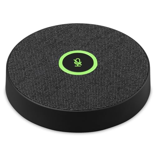 ViewSonic VB-MIC-201 USB Omnidirectional Speakerphone Conference Microphone w/Noise Cancellation, and 360° Pickup for Home and Office