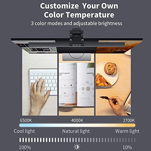 16.14" Monitor Light Bar,250LM Anti Screen Glare Eye-Care LED Screen Lamp,Touch Control USB Reading Light for Flat & Curved Monitor Home Office Gaming - style: Touch Control