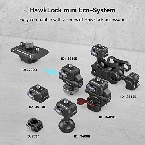 SmallRig Quick Release Plate with 1/4" Screw, HawkLock Quick Release Top Plate for Stabilizer, Action Camera, Monitor, LED Light, QR Top Plate for SmallRig HawkLock Quick Release System - 3730C - style: QR Top Plate
