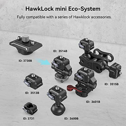 SmallRig Quick Release Plate with 1/4" Screw, HawkLock Quick Release Top Plate for Stabilizer, Action Camera, Monitor, LED Light, QR Top Plate for SmallRig HawkLock Quick Release System - 3730C - style: QR Top Plate