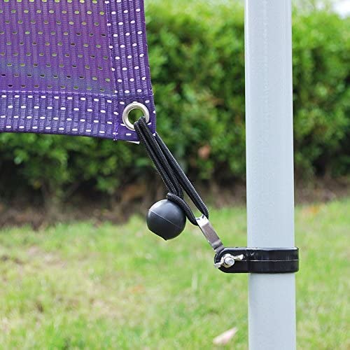 Adjustable Banner Pole Holder with Stake Outdoor Horizontal Banner Post Stand for 10'W X 3'H Banner,Advertising Displays Stand Yard Sign Displays with Carrying Bag (Hardware only)