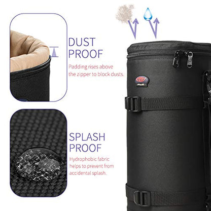 Lens Pouch For DSLR Camera Lens Fits for Canon, Nikon, Pentax, Sony, Olympus, Panasonic, and other Lens - size: BL-0012