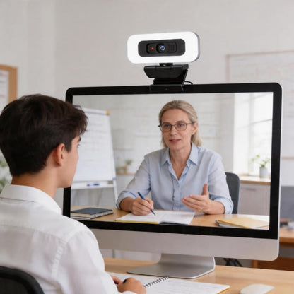 4K Webcam with Microphone and Privacy Cover, Computer Camera with Autofocus for Streaming and Conferencing, 1 PC