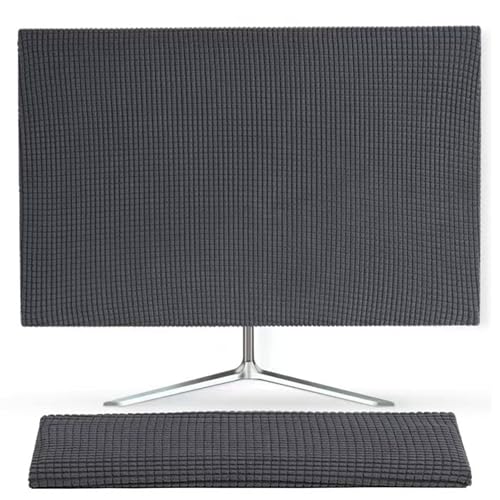 Monitor Dust Cover Keyboard Covers Case Anti-Static Dustproof Protective Cover for LCD/LED/HD Panel Case Computer Sleeve Compatible with PC, Desktop and TV (Dark Grey, 23-26inch) - color: Dark Grey, size: 23-26inch