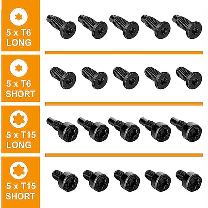 Video Doorbell Screws,Video Doorbell Replacement Screws- Fits All Video Doorbell Models (4Set /20pcs) (Black)