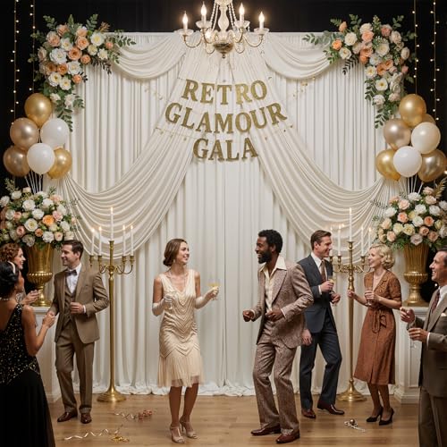 10ft x 15ft Beige Backdrop Curtain for Wedding Party 2 Panels 5x15ft Wrinkle Free Silky Polyester Backdrop Drapes Fabric for Birthday Baby Shower Graduation Photography Stage Background Decorations - color: Beige, size: 10ft x 15ft (W5' x H15', 2panels)