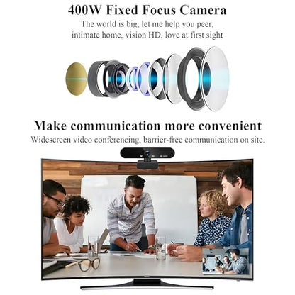 High-Definition USB Camera, 1080P/2K/4K, Built-in Microphone, Perfect for Online Teaching and Live Streaming - color: 2k