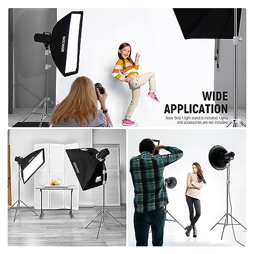 NEEWER Upgraded 75"/190cm Light Stand Stainless Steel Spring Loaded, Foldable Photography Tripod Stand with Stronger Tube Joints for Strobe Softbox LED Ring Light, Max Load 13.5lb/6.5kg, ST-190SS - style: ST-190SS