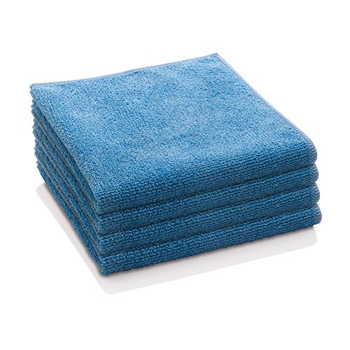 E-Cloth Microfiber Cloth, World's Leading Premium Microfiber Cleaning Cloth, Twice as Durable as Competition, 1 Year Guarantee, Ideal for Kitchen, Countertops, Sinks, and Bathrooms, Blue, 4 Pack - color: Alaskan Blue - 4 Pack, size: Retail Packaging