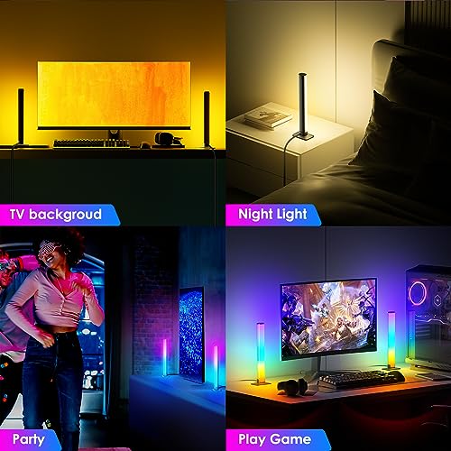 Barhootao RGB Light Bar,Smart LED Light Bar for Room,16 Million Colors,Three Control Modes,Dynamic Music Sync Mode,213 Preset Modes,USB Interface（Without Adapter）