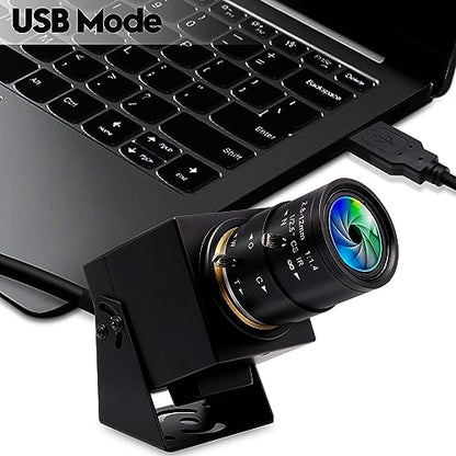 1080P HDMI Camera 4K USB Webcam for Live Streaming 30FPS 4X Optical Zoom Lens USB HDMI Simultaneous Output Video Camera Close-up PC Camers Plug and Play for Linux Raspberry Pi Jetson Nano - size: 2.8-12mm 4X Zoom Lens