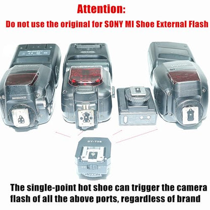 Hot Shoe Adapter for Sony Accessories Universal Multi-Function Interface for Dslr Mirrorless Cameras Applicable the A7 Series M2/3/4,R2/3/4/5,S2/3/4,A7c/Ii,A6000 and Rx Series,Convert Flash Attachment