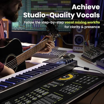 Mixing Mastering Cheat Sheet Mousepad Regular (XXL No Led (800x300mm)) - size: XXL No Led (800x300mm)