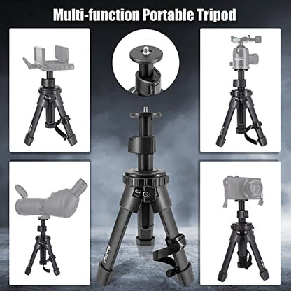 HUNTPAL Portable Shooting Stick Tripod Gun Rest | Portable, Adjustable Height, Compact Aluminum Construction, For Range Table Shooting Target Practice - color: Tripod-671: 7.5"-15"