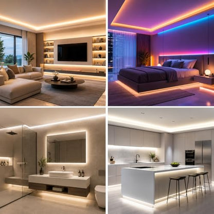 Plaster-in LED Channel 10 Pack, 3.3FT/1M Trimless Recessed LED Aluminum Profile with Milky Diffuser, Single-Sided Drywall LED Strip Diffuser Channel for Ceiling & Wall Lighting - size: Single-Sided-10 Pack