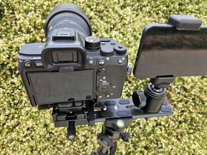 PU-200 200mm Universal Lengthened Quick Release Plate Slide Rail with D-Ring Screw for Tripod Ball Head DSLR Camera, Arca-Swiss Compatible