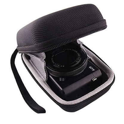 Hard EVA Travel Case for Canon PowerShot SX720 SX620 SX730 SX740 G7X G7X Mark III G7X Mark II Digital Camera (black) - color: black