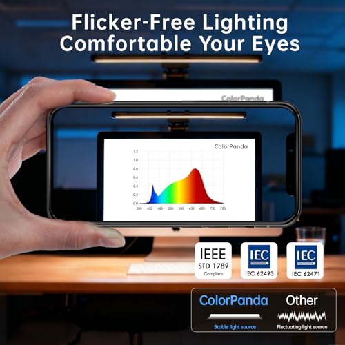 16.14" Monitor Light Bar,250LM Anti Screen Glare Eye-Care LED Screen Lamp,Touch Control USB Reading Light for Flat & Curved Monitor Home Office Gaming - style: Touch Control