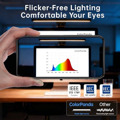 16.14" Monitor Light Bar,250LM Anti Screen Glare Eye-Care LED Screen Lamp,Touch Control USB Reading Light for Flat & Curved Monitor Home Office Gaming - style: Touch Control