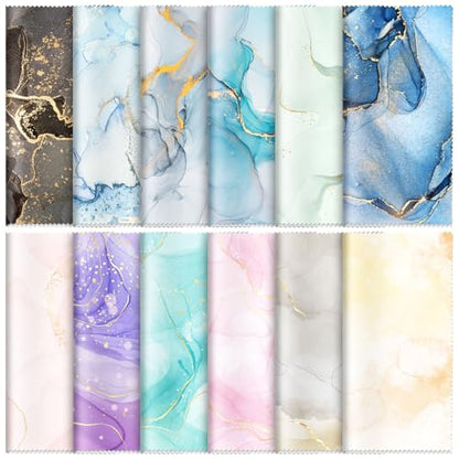 Copkim 24 Pcs Marble Eyeglasses Cleaning Cloths Microfiber Lens Cleaning Cloths Soft Reusable Glasses Tools for Eyeglasses Camera Lens Cell Phone Screen Glasses 6 x 6 Inches