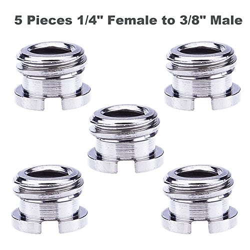 Sunmns 1/4 Inch and 3/8 Inch Converter Threaded Screws Adapter Mount Set for Camera/Tripod/Monopod/Ballhead, 21 Pieces