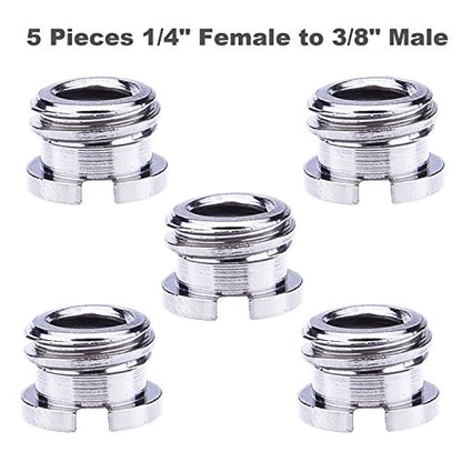 Sunmns 1/4 Inch and 3/8 Inch Converter Threaded Screws Adapter Mount Set for Camera/Tripod/Monopod/Ballhead, 21 Pieces