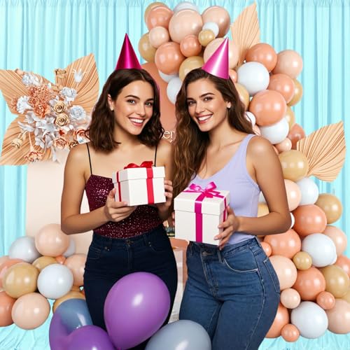 10ft x 7ft Lake Blue Backdrop Curtains for Parties, Fabric Satin Background Curtain with Rod Pockets for Weddings, Birthday, Baby Shower, Photography, Graduation Party Backdrop Drapes, 2 Panels - color: Lake Blue
