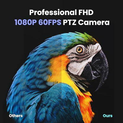 AI Auto Tracking PTZ Camera 3G-SDI/USB3.0/HDMI/LAN IP PoE Live Streaming 20X Optical and 8X Digital Zoom Camera 1080P 60FPS for Church Services Worship Education Events vMix OBS YouTube - color: pitch black
