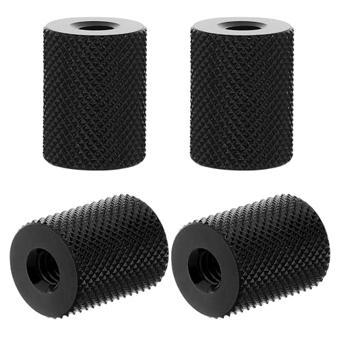 1/4 to 3/8 Tripod Camera Screw Converter, 4 Pcs Double Female Thread 3/8 Female to 1/4 Female Adapter Cylinder Screw Thread Photography Nut Accessories Suitable for Electric Rails and Light Stands