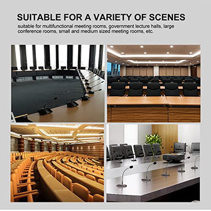 Gooseneck Microphone , Flexible 3 Pin High Plasticity Podium Microphones 16 . 5 Inch with Power Indicator for Meeting Rooms for Government Lecture Halls