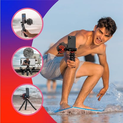 Joby - GorillaPod Creator Kit - Tripod, Mic and Light - All-in-One Vlogging Setup - style: GorillaPod Creator Kit