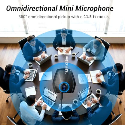 TONOR Conference Microphone with AI Noise Canceling, USB Mic for Teleconference, Condenser Mic for Work at Home, Volume Adjustment, Compatible with Windows and Mac, Desktop PC and Laptop, G11 PRO - style: Pro-Microphone with Typc C Adapter