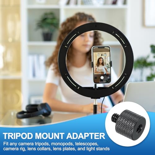 PATIKIL Tripod Screw Adapter 1/4" Male to 1/4" Female, 4 Pcs Tripod Nut Connectors Camera Mount Screw Camera Double Head Converter for Microphone Holder Magic Arms Accessories, 20 mm - size: 1/4" Male to 1/4" Female,20 mm