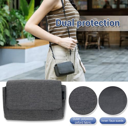 Compact Digital Camera Case Pouch for Canon G7 X G7X Mark III II Ricoh GR IV GR4 HDF Monochrome GR III GR IIIX Sony ZV-1F RX100 VII VA VI V IV III Lumix ZS99 Camera DB-120 Bag with Magnetic Closure