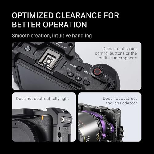 Tilta Camera Cage Power Kit Compatible with Nikon ZR | Modular Protective Rig with V-Mount Battery Plate, ARCA Receiver, Cable Clamp | Extended Power Outputs - Black - size: Power Kit