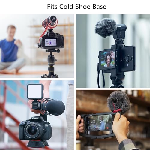 Mini Ball Head, CNC All Metal Aluminum Universal Panoramic Tripod Head Mount for Compact DSLR Action Cam Phone LED Ring Light Monopod Slider, 4.4lb Max Load
