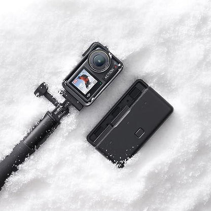 DJI Osmo Action 4 Adventure Combo, 4K/120fps Action Camera | Waterproof, 1/1.3-Inch Sensor, 10-bit & D-Log M, 155° Ultra-Wide FOV, Over 7.5 h With 3 Extra Batteries for Vlogging - style: Adventure Combo