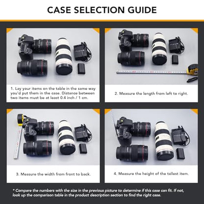 Lykus HC-5011 Waterproof Hard Case with Customizable Foam, Interior size 20.7x8.1x3.5 in, Suitable for long slim items