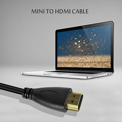 UCEC Mini HDMI to HDMI Coiled, 1ft-1.47ft Small HDMI Cable Support 4K Ultra HD 1080p 3D Compatible with Atomos Ninja V V5, Monitors, Cameras, Projector, A to C - color: A to C