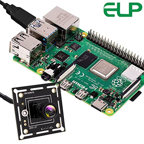 ELP USB Camera Module Super Mini 720p Wide Angle with 100degree M7 Lens Megapixel HD OV9712 Embedded Webcam Board for Computer USB2.0 UVC Video PC Opencv Camera Module,with 3.3ft/1m Cable for Laptop