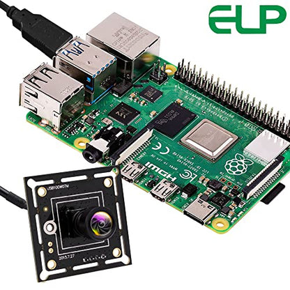 ELP USB Camera Module Super Mini 720p Wide Angle with 100degree M7 Lens Megapixel HD OV9712 Embedded Webcam Board for Computer USB2.0 UVC Video PC Opencv Camera Module,with 3.3ft/1m Cable for Laptop
