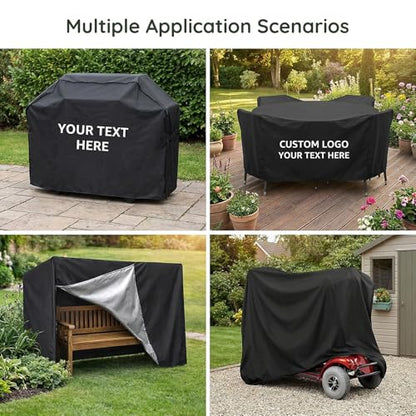 Lokex Custom-Sized Dust Cover | Upgraded Olefin Fabric, Drawstring Buckles, Elastic Hem, Storage Bag, Suitable for Patio Furniture & Various Equipment
