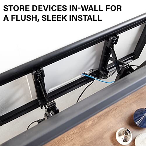 Legrand - OnQ Cable Management, In-Wall Media Box, Dual Purpose Structured Wiring Enclosure, TV Home Theater Recessed Storage Box, 9 Inch, white ENP0900-NA - size: 9 inch