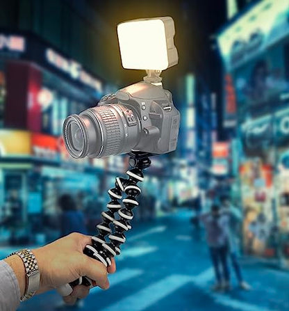 Acuvar 10" Octopus Flexible Tripod for iPhone Android and Camera with Screw Quick Release Plate Universal Phone Tripod Mount for Travel Photography Vlogging Live Streaming Content Creator Essentials - style: Tripod + Phone Holder