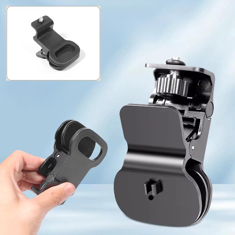 2 Pack Webcam Stand Mount Monitor Clips with 1/4''-20 Screw Phone Light Clip Video Camera Mount Holder for Monitor Top Laptop Screen Video Live Streaming Virtual Meeting Conference Webcams