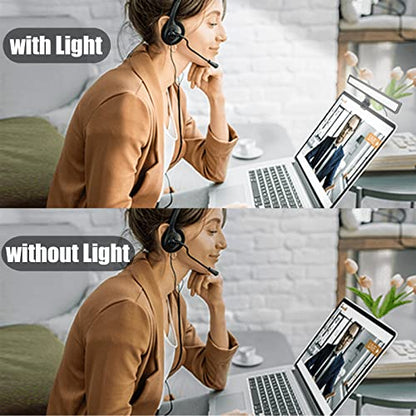 luxceo Video Conference Lighting, Zoom Light for Remote Working, Webcam Lighting for Laptop, Zoom Calls, Live Streaming, Online Class, Self Broadcasting, Video Conference Light Kit for Zoom Meeting