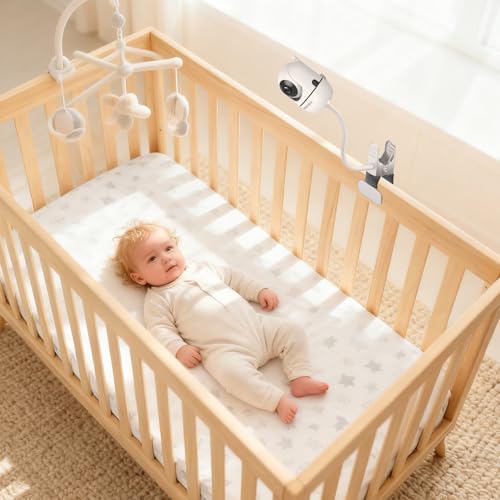 Baby Monitor Mount Compatible with HelloBaby for HB6550/ HB6560/ HB65/ HB6351/ HB40/ HB6339/ HB6336, ANMEATE SM935E Monitor, Adjustable Baby Monitor Stand Flexible Clip Clamp Mount No Drilling - style: for HelloBaby-Clip