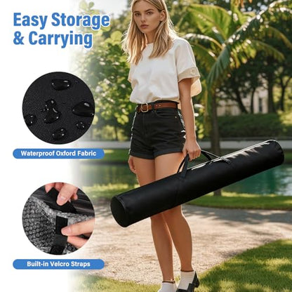 10 x 8 FT Banner Stand Kit, Adjustable Backdrop Stand for Parties, Heavy-Duty Photography Step and Repeat Stand with Portable Bag for Birthdays, Promotions, Exhibitions (Banner Not Included) - size: 10 x 8 ft
