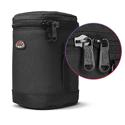 Camera Lens Case DSLR Camera Lens Bag Fits for Canon Nikon Pentax Sony Olympus Panasonic and Other Camera Lens - size: BL-0004